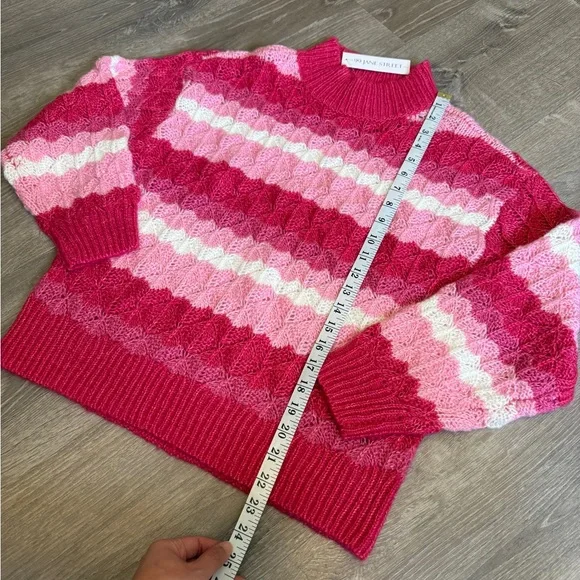 99 Jane Street Women's Pink and White Sweater-size S-NWT - Picture 5 of 10
